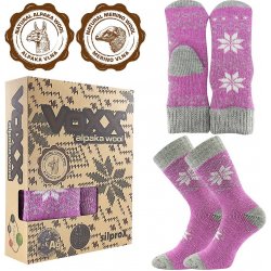 VoXX Dárkový set teplých ponožek a palčáků ALTA růžová
