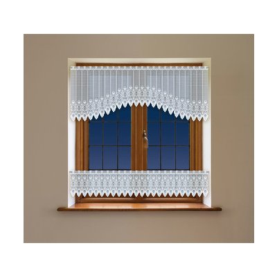 Dekorační vitrážová žakárová záclona THOSUND 30 bílá 300x30 cm (cena za spodní díl) MyBestHome – Hledejceny.cz