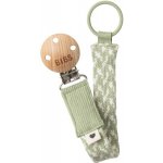 Bibs Paci Braid klip na dudlík sage ivory – Zboží Dáma