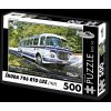 Puzzle RETRO-AUTA BUS č. 16 Škoda 706 RTO LUX 1967 500 dílků