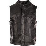 Drake Brixton kožená vesta černá – Sleviste.cz