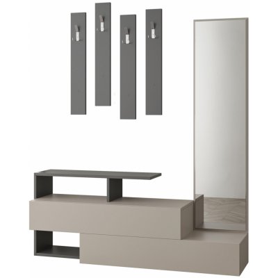 Housland Předsíňová stěna Ramda mochaantracit – Sleviste.cz