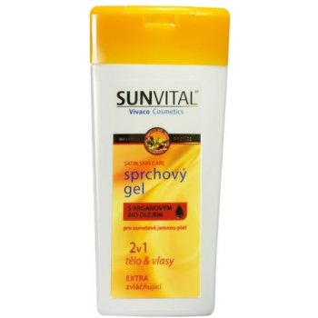 Sun Vital zvláčňující sprchový gel s arganovým olejem 2v1 200 ml