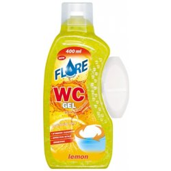 Flore WC gel gel do košíčků toalet Lemon 400 ml