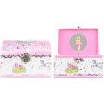 Šperkovnice hrací skříňka srdce s panenkou baletkou na natažení – Zboží Dáma