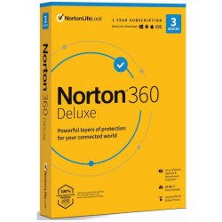 Norton 360 Deluxe 25 GB + VPN ESD 3 lic. 12 mes.