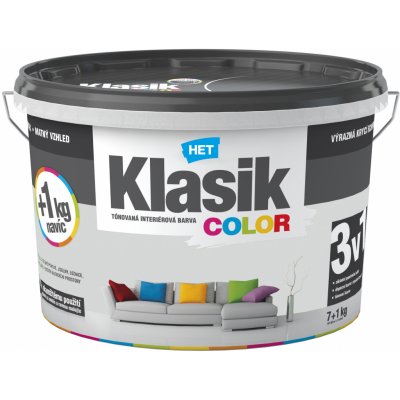 Het Klasik color 7+1kg 0117 šedý platinový – Zboží Mobilmania