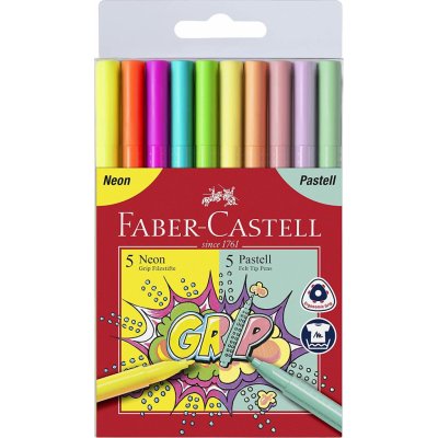 Faber-Castell Dětské fixy Grip 10 ks 155312 – Zboží Živě