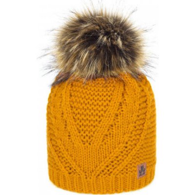 Jail Jam dámská čepice ren faux fur žlutá – Zboží Mobilmania