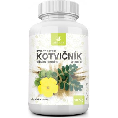 Allnature Kotvičník bylinný extrakt 60 kapslí – Zbozi.Blesk.cz