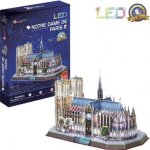 CubicFun 3D puzzle svítící Notre Dame de Paris 144 ks – Hledejceny.cz