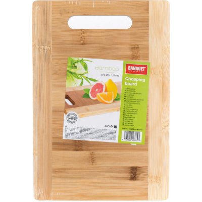 Banquet prkénko s otvorem 30x20x1,5cm BRILLANTE bambus – Hledejceny.cz