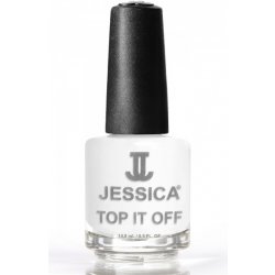 Jessica praskající lak na nehty 694 Top It Off White Alligator 15 ml