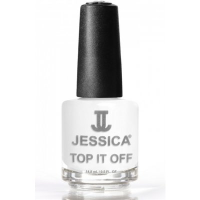 Jessica praskající lak na nehty 694 Top It Off White Alligator 15 ml