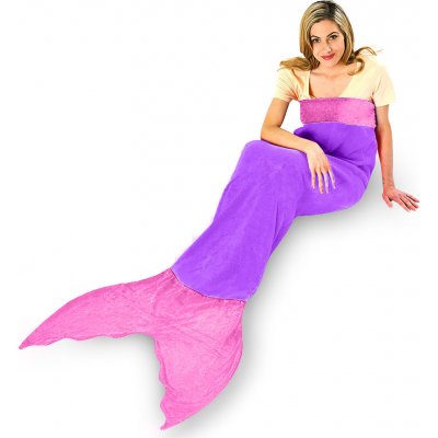 Snuggie Deka ve tvaru mořské panny MERMAID fialová