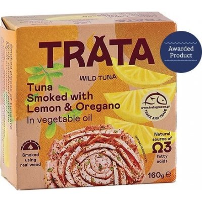 Trata tuňák uzený v rostlinném oleji citron-oregano 160 g – Zboží Dáma