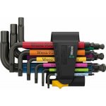 Wera 022641 Zástrčné klíče 950/9 Hex-Plus Multicolour Imperial 3 palcové BlackLaser Sada 9 dílů W05022641001 – Zboží Mobilmania
