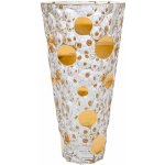 Bohemia Jihlava KŘISTÁLOVÁ VÁZA BOHEMIA JIHLAVA LISBOA GOLD 310MM – Hledejceny.cz