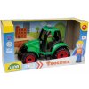 Auta, bagry, technika Lena Auto Truckies traktor plast 17 cm s figurkou