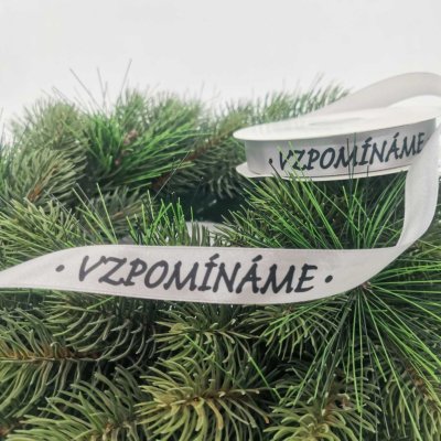 Stuha s textem Vzpomínáme 2/50 - šedá - ST3914 – Sleviste.cz