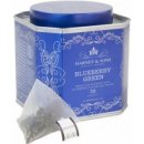 Harney & Sons Blueberry Green 30 pyramid v plechové dóze