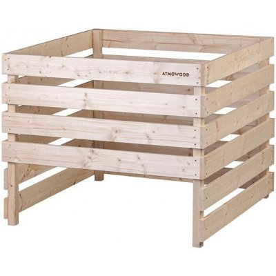 Atmowood dřevěný kompostér otevřený dole 100 x 100 x 80 cm – Sleviste.cz