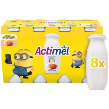 Danone Actimel ActiKids banán a jahoda 8 x 100 g