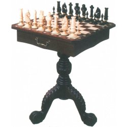 Drewmax šachy dřevěné velké na podstavci z borovicového dřeva GD364  54x54x75 cm alternativy - Heureka.cz