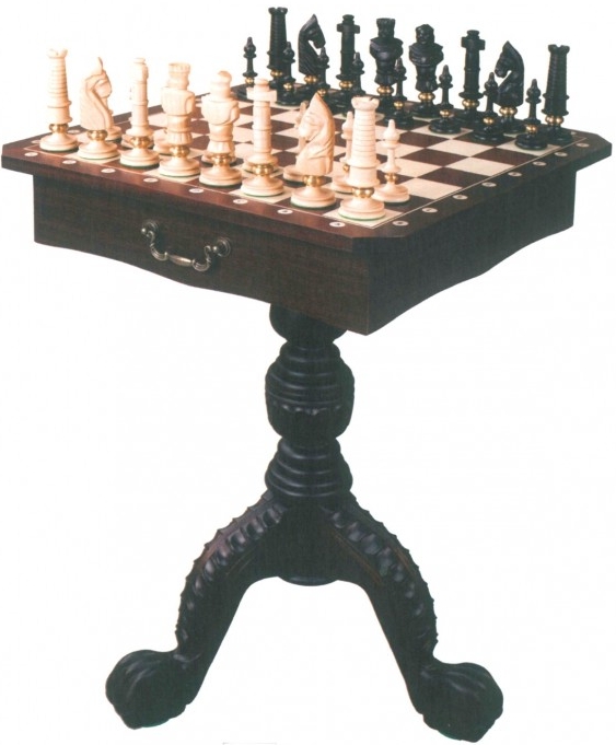 Drewmax šachy dřevěné velké na podstavci z borovicového dřeva GD364  54x54x75 cm od 7 623 Kč - Heureka.cz