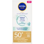 Nivea Sun Derma Skin Clear OF 50+ lehký pleťový krém na opalování 40 ml – Sleviste.cz