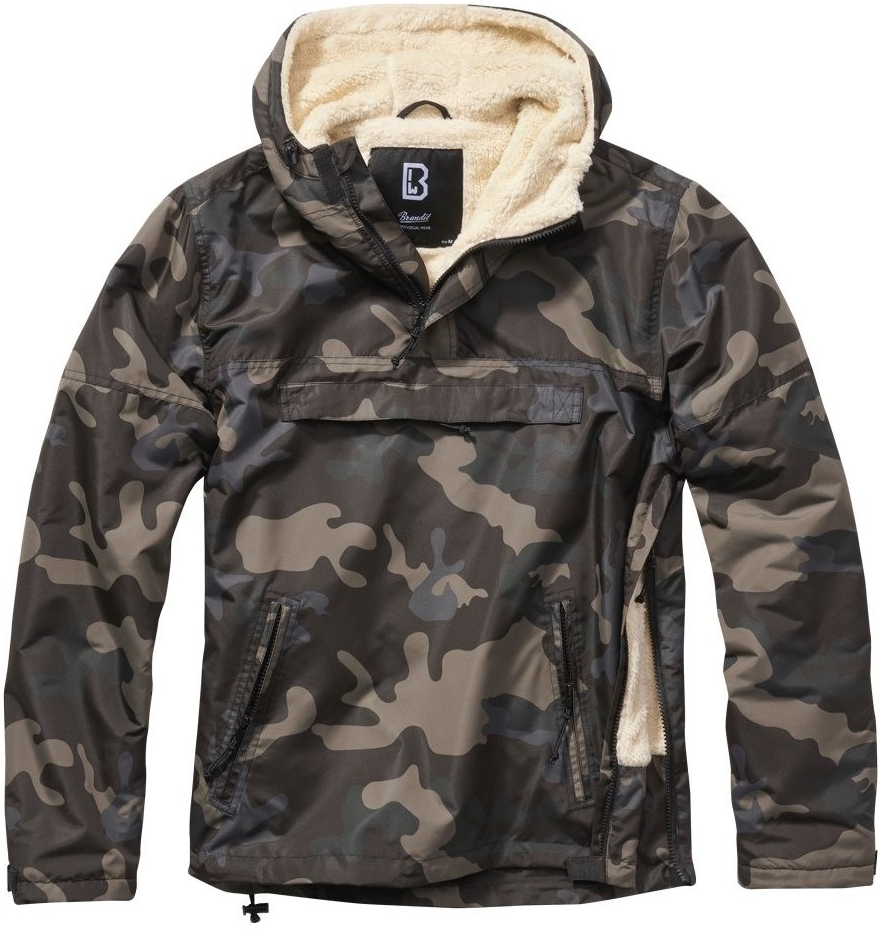 Brandit Windbreaker Sherpa bunda darkcamo