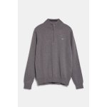 Gant Shield Cotton Half Zip Dark Grey Melange – Zboží Dáma
