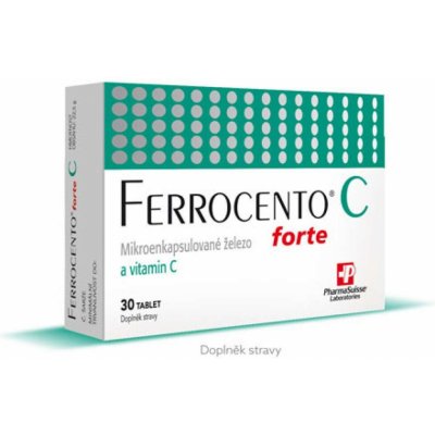 PharmaSuisse FERROCENTO forte C 30 tablet – Zboží Mobilmania