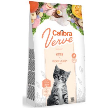 Calibra Verve Grain Free Kitten Chicken&Turkey NEW 750 g