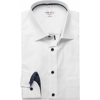 Marvelis společenská košile Modern fit bílá 7200 00 64 – Zboží Mobilmania