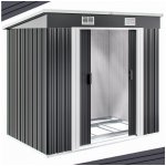 FurniGO Zahradní domek A4 196 x 122 x 182 cm antracit – Zboží Dáma FurniGO Zahradní domek A4 196 x 122 x 182 cm antracit – Zboží Dáma