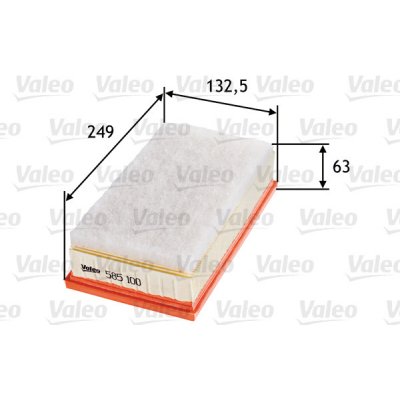 Vzduchový filtr VALEO 585100 – Hledejceny.cz