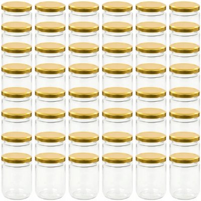 meedo zavařovací sklenice se zlatými víčky 48 x 230ml – Hledejceny.cz