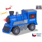 Mikro trading Lokomotiva na setrvačník 22,5 cm modrá – Zboží Dáma