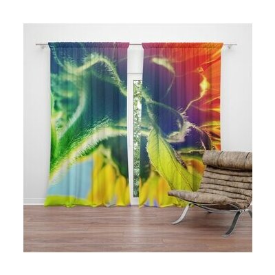 Sablio Závěs Duhová květina: 2ks 140x250cm – Hledejceny.cz