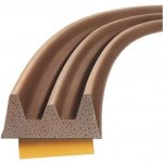 Těsnění do oken a dveří guma "E", 9 x 4 mm x 100 m, hnědé – Sleviste.cz