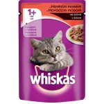 Whiskas s hovězím masem ve šťávě 100 g – Hledejceny.cz