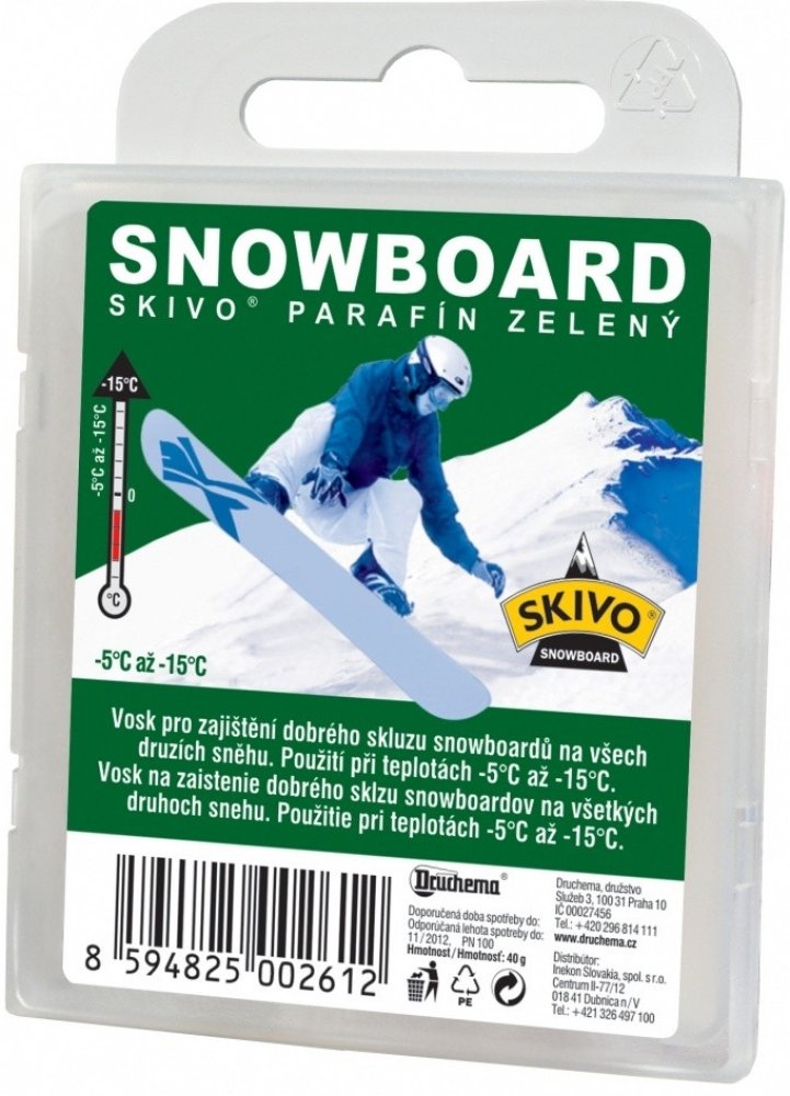 Skivo Parafín Snowboard zelený 40g | Srovnanicen.cz