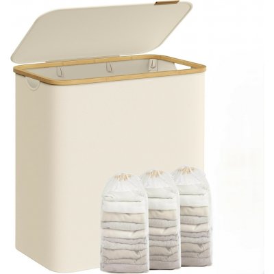 Songmics Leslie 150 L krémový – Zboží Mobilmania