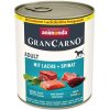 Vitamíny pro zvířata Animonda Gran carno hovězí losos & špenát 0,8 kg