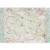 Nástěnné mapy Kraj Vysočina - nástěnná mapa 130 x 97 cm, laminovaná s 2 lištami