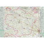 Kraj Vysočina - nástěnná mapa 130 x 97 cm, laminovaná s 2 lištami – Hledejceny.cz