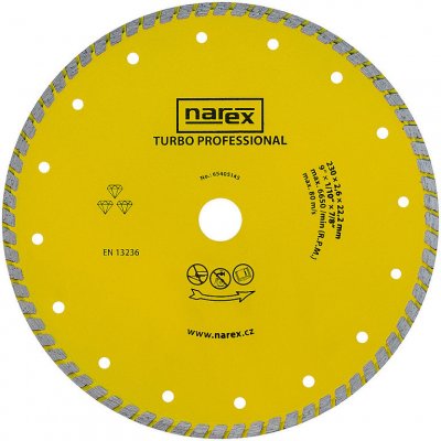 Diamantový kotouč Narex TURBO PROFESSIONAL 230 mm – Zbozi.Blesk.cz