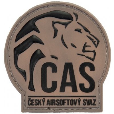 Plastové 3D patche 3D gumová nášivka Český Airsoftový Svaz Písková – Zboží Dáma