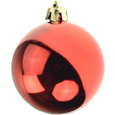 Euro Habitat Vánoční koulička 6cm Červená lesklá – Zboží Mobilmania